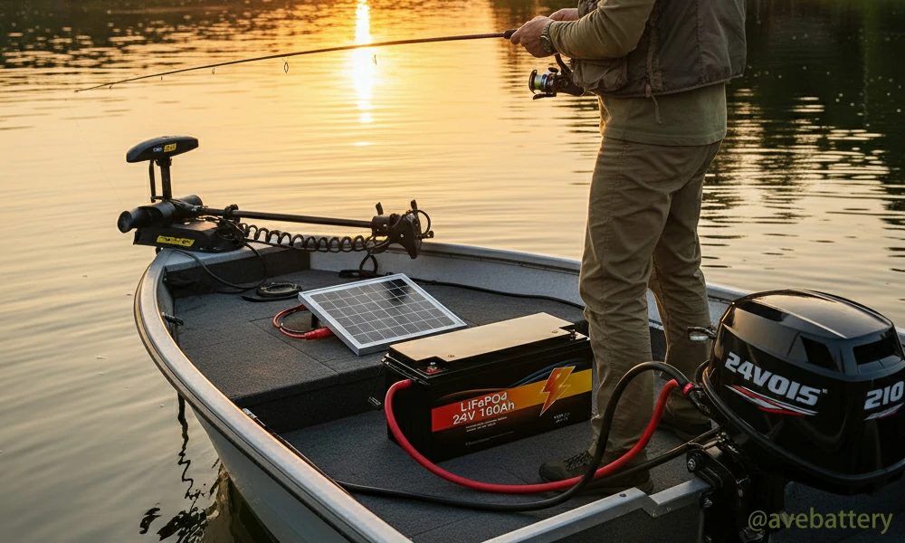 24-volt battery powers trolling motors