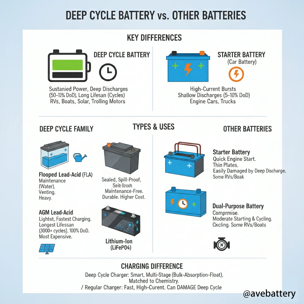 deep cycle battery vs oter battery