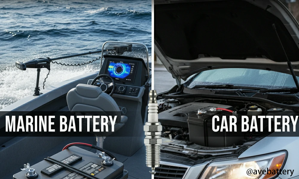 Difference Between Marine Battery and Car Battery