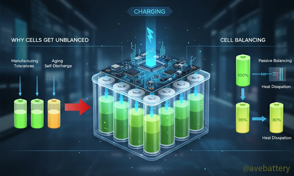 how a bms manages capacity and balances cells