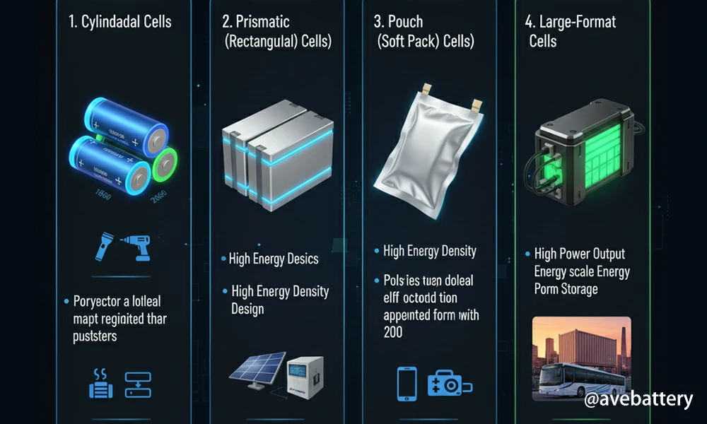 lifepo4 batteries by cell shape