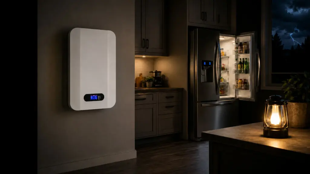 battery backup for refrigerator and freezer