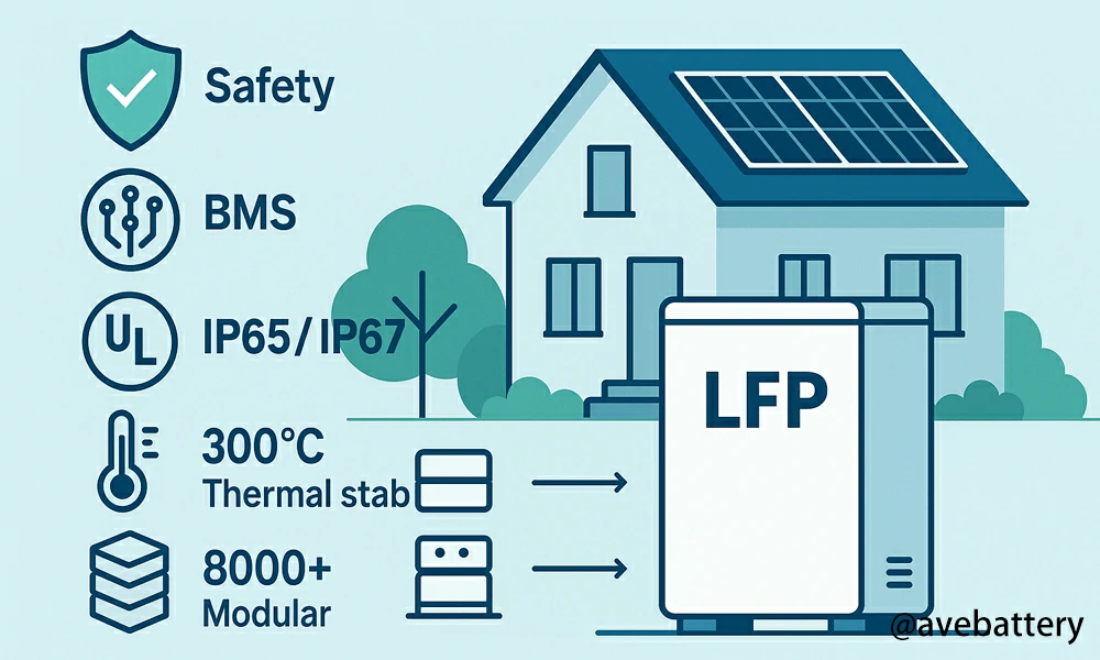 lfp safety advantage over other batteries