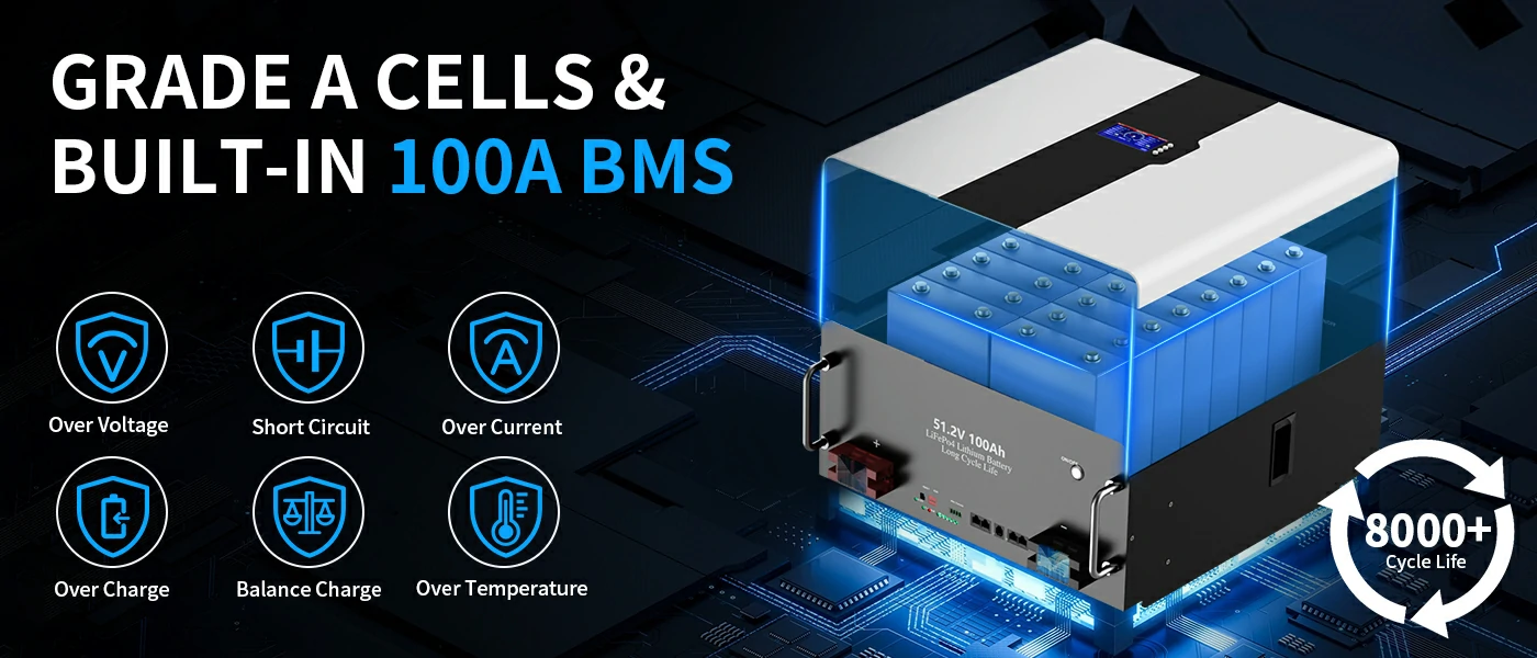 100a bms module for energy storage battery