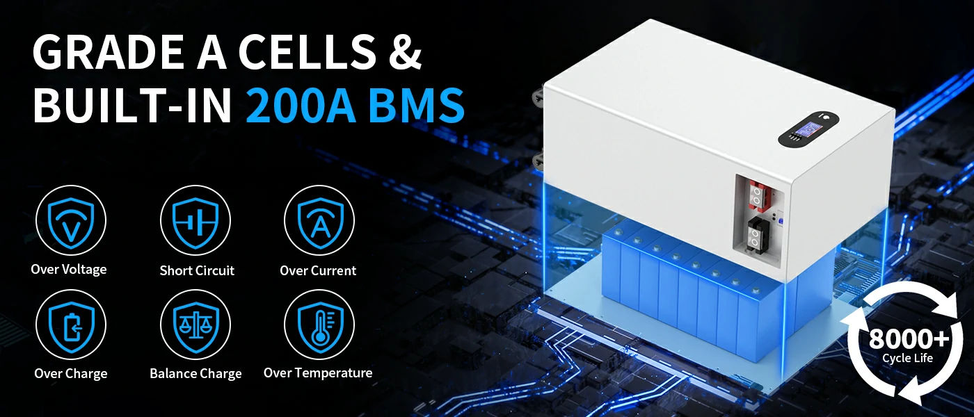 200a bms battery management system for lifepo4 battery