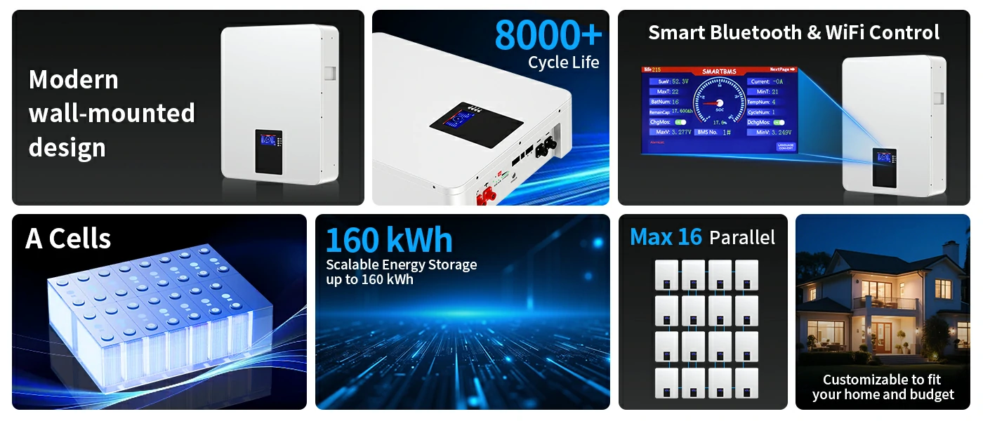 48v 100ah solar battery pack for energy storage systems