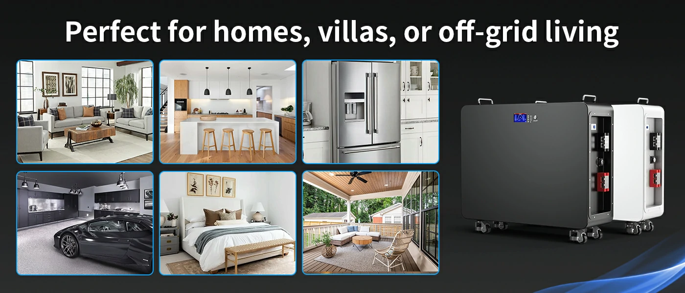 efficient home battery backup with lifepo4 48v 300ah
