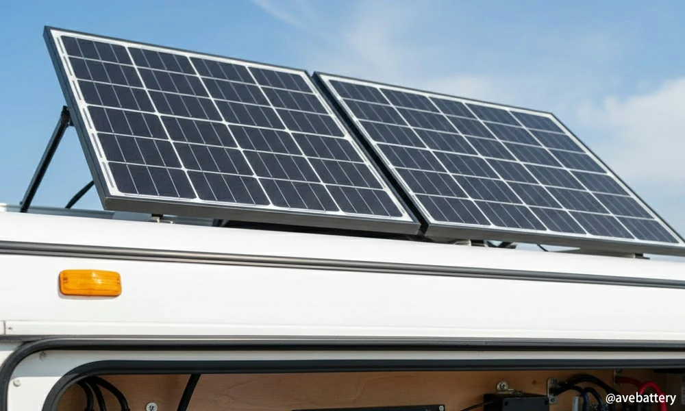 solar and alternator charging make the system sustainable