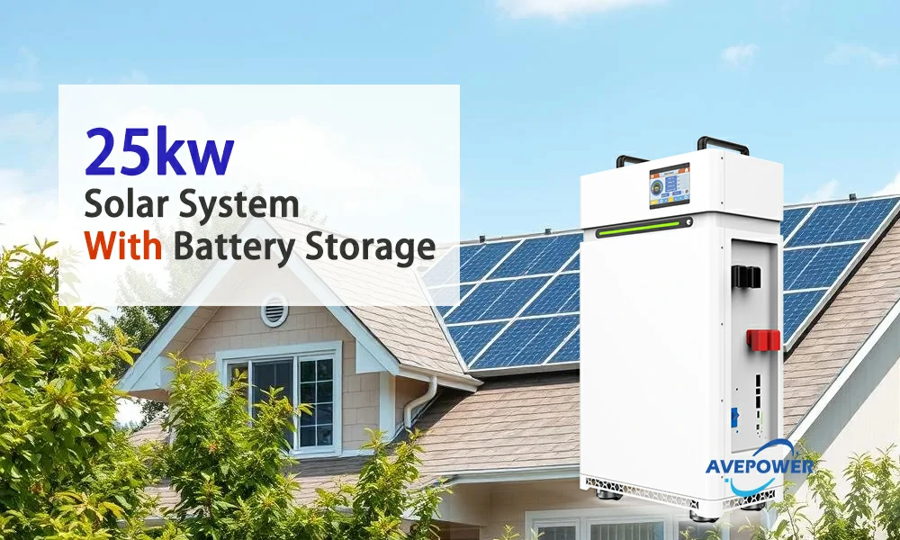 25kW solar system with batteries