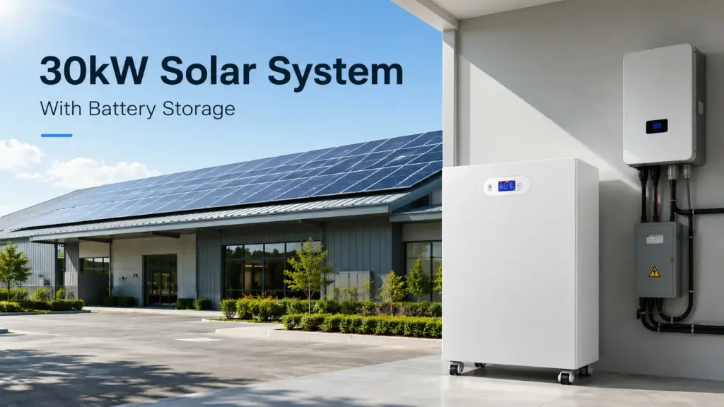 30kw solar system with battery