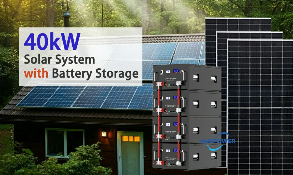 40kw solar system with battery storage