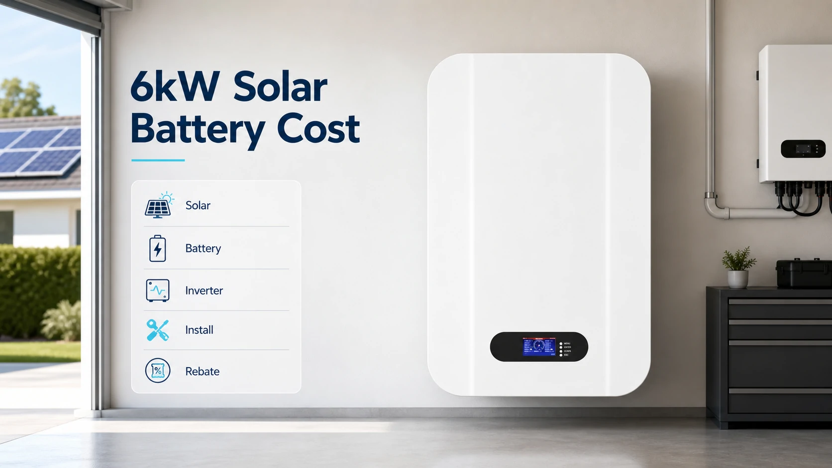 6kw solar battery cost