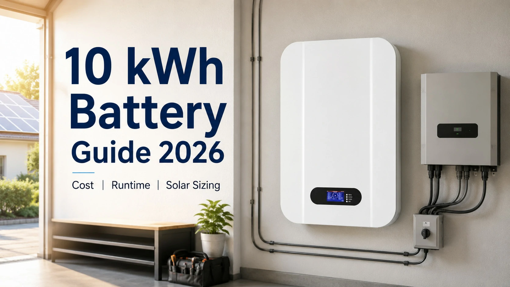 how much solar do you need to charge a 10 kwh battery