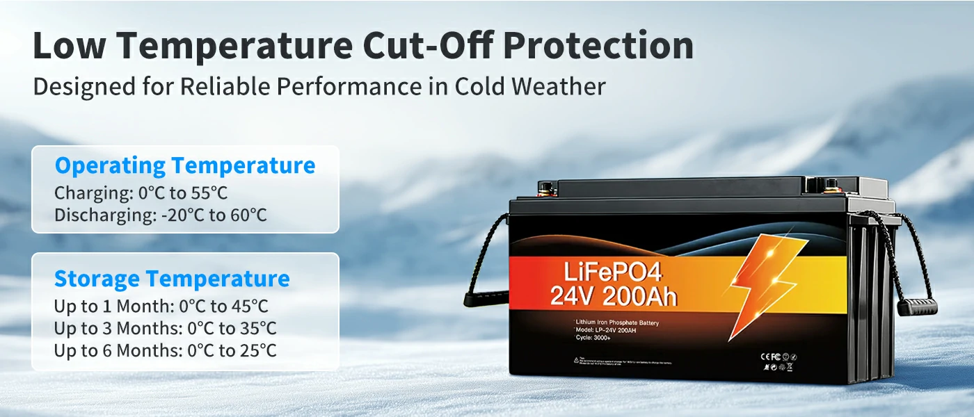 stackable 24v lithium iron phosphate battery module