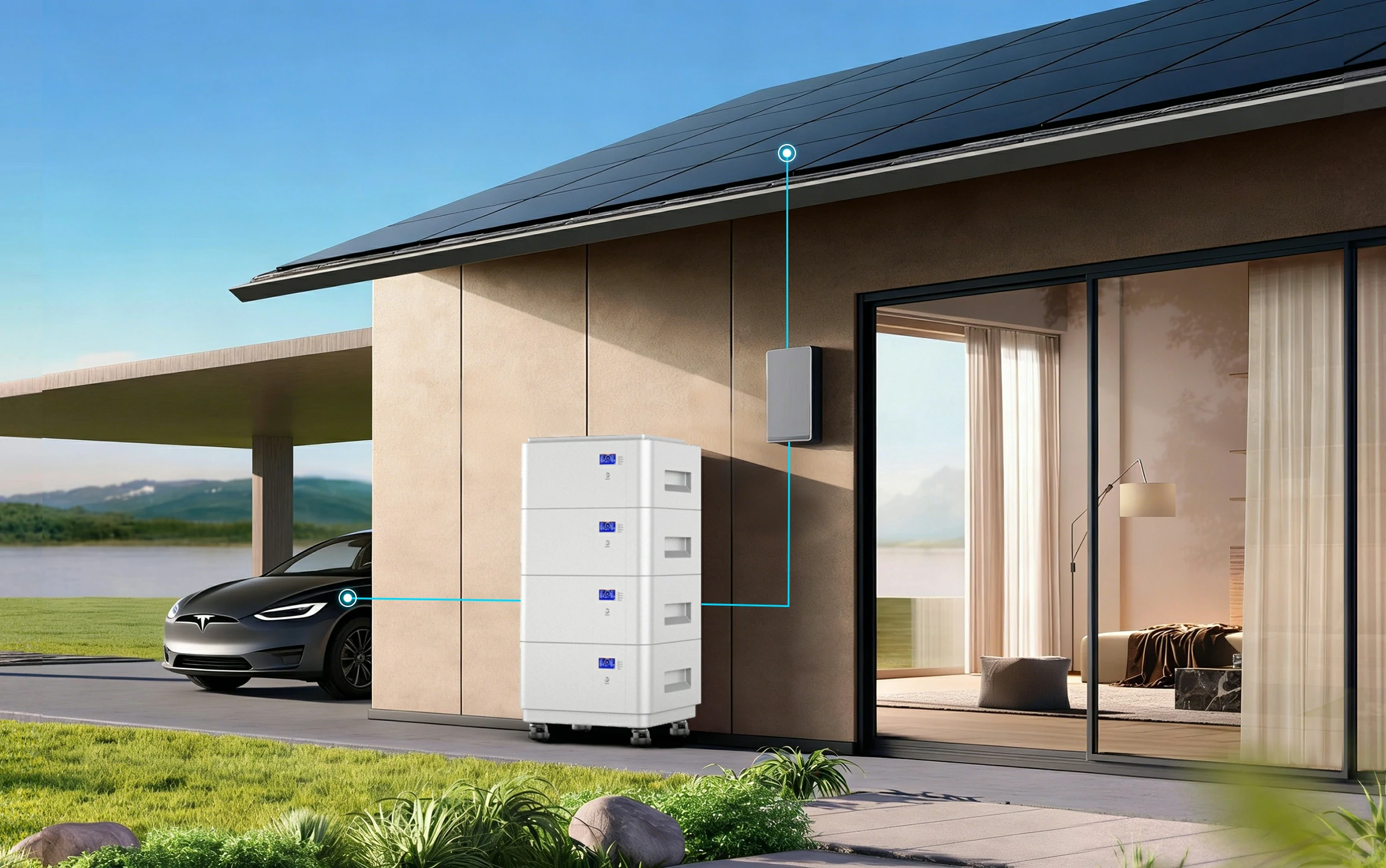 using a stackable solar battery helps you cut costs