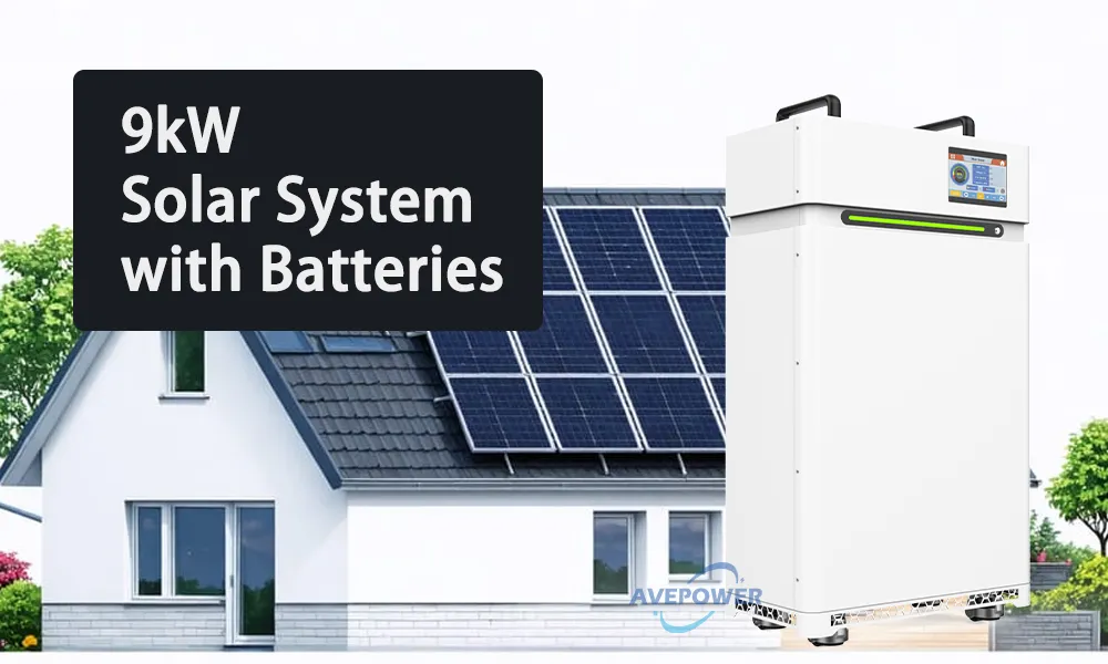 9kw solar system with batteries cost