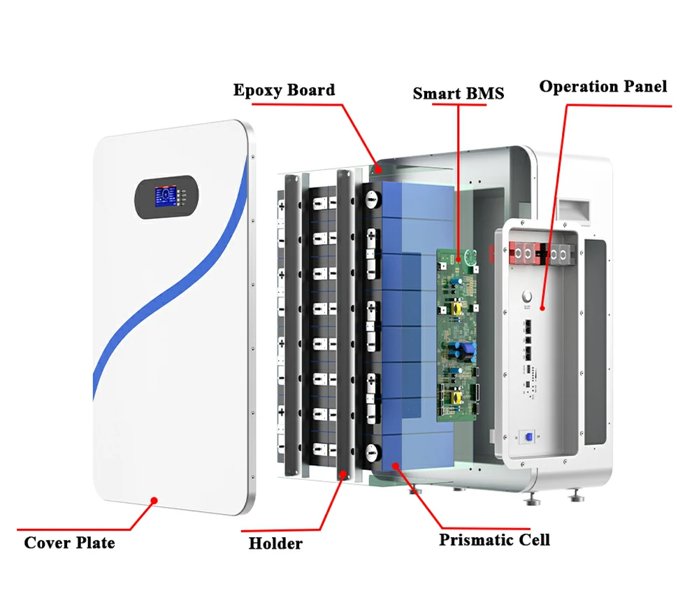Upright 8kWh battery design showing compact structure