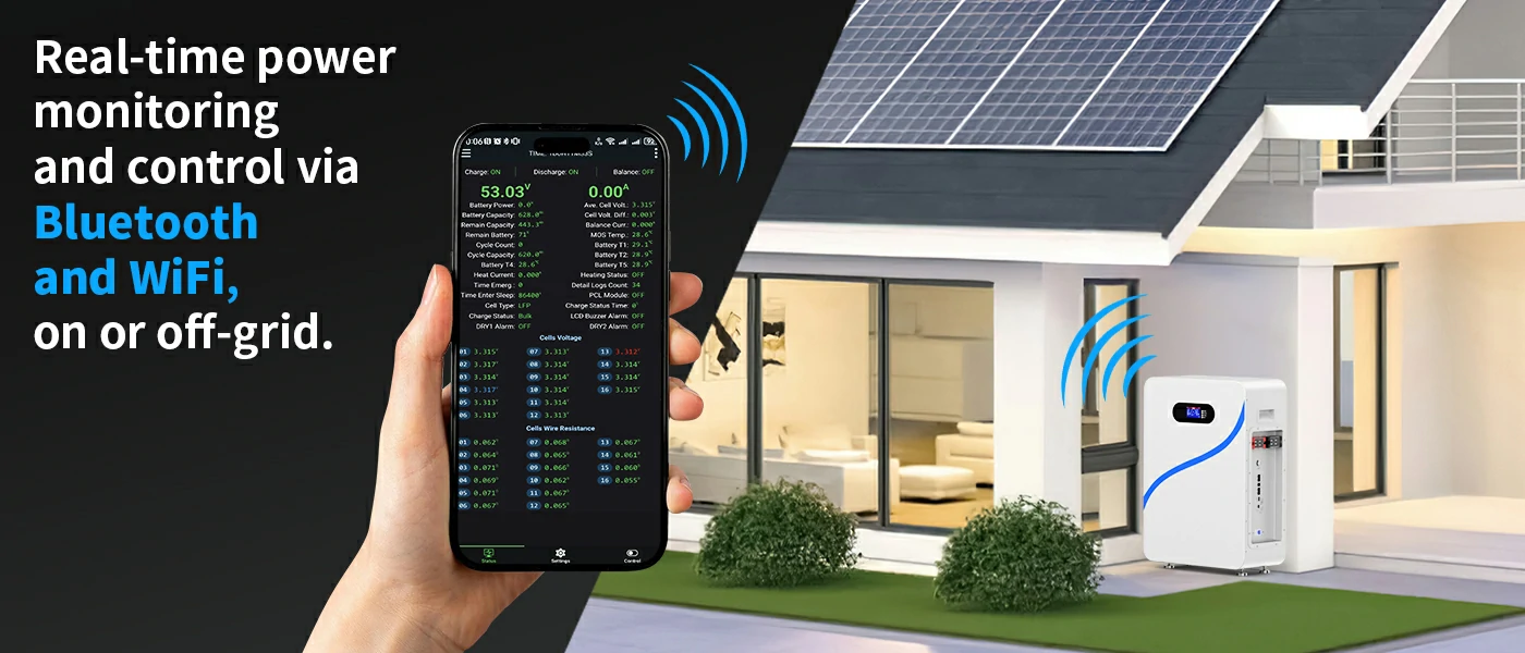 real-time battery status and energy usage monitoring