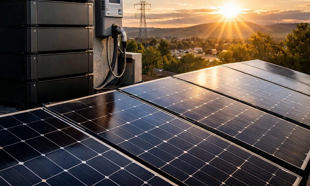 types of solar panels used in hybrid systems