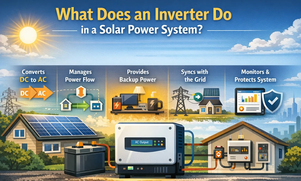 what does an inverter do in a solar system
