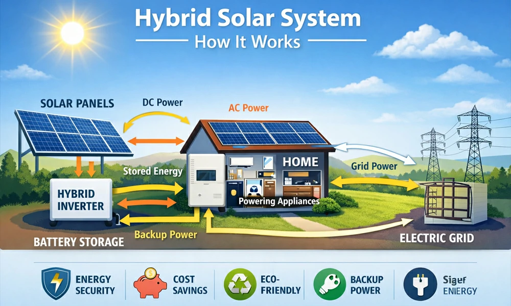 what is hybrid solar system