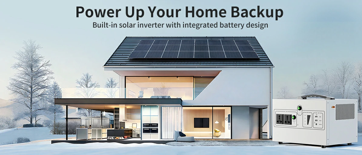 1095W portable solar battery for outdoor and household backup power