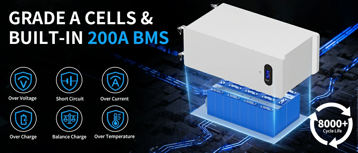 16kWh energy storage battery with BMS protection