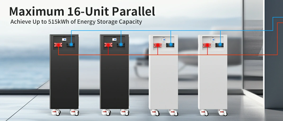 Modular 30kWh solar battery storage solution for solar panels