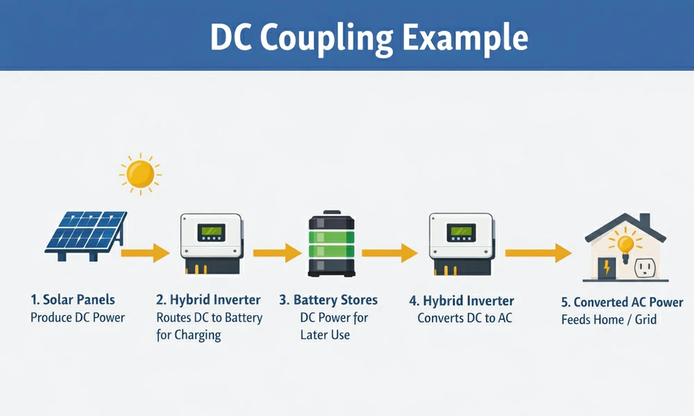 a simple way to picture DC coupling