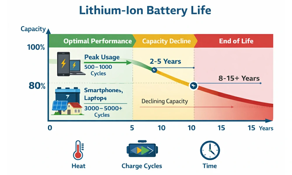 lithium ion battery life