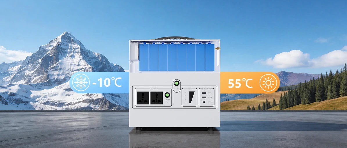 lithium portable solar power station for outdoor activities
