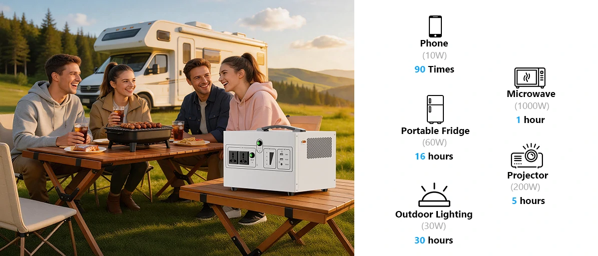 outdoor portable solar battery power supply for RV and camping