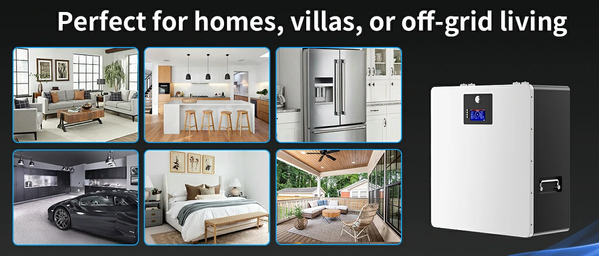 side view of avepower 48v home energy storage unit