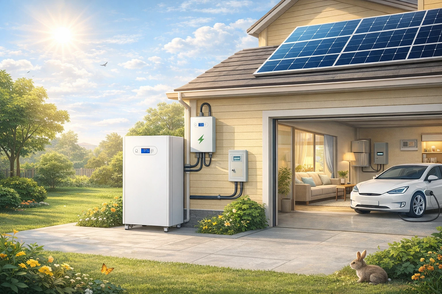 10kW solar system with energy storage battery