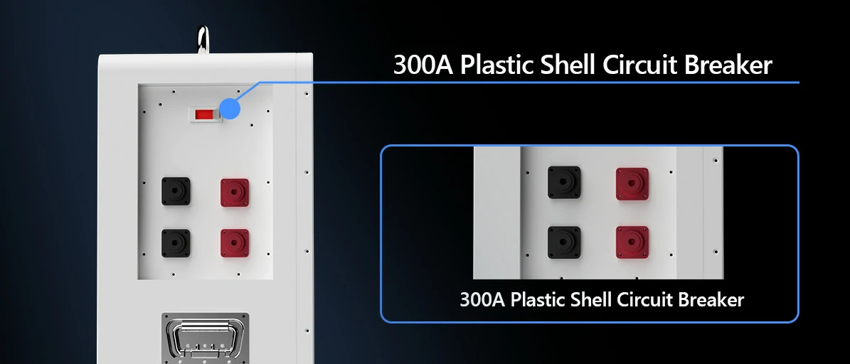 High capacity solar battery storage for villas