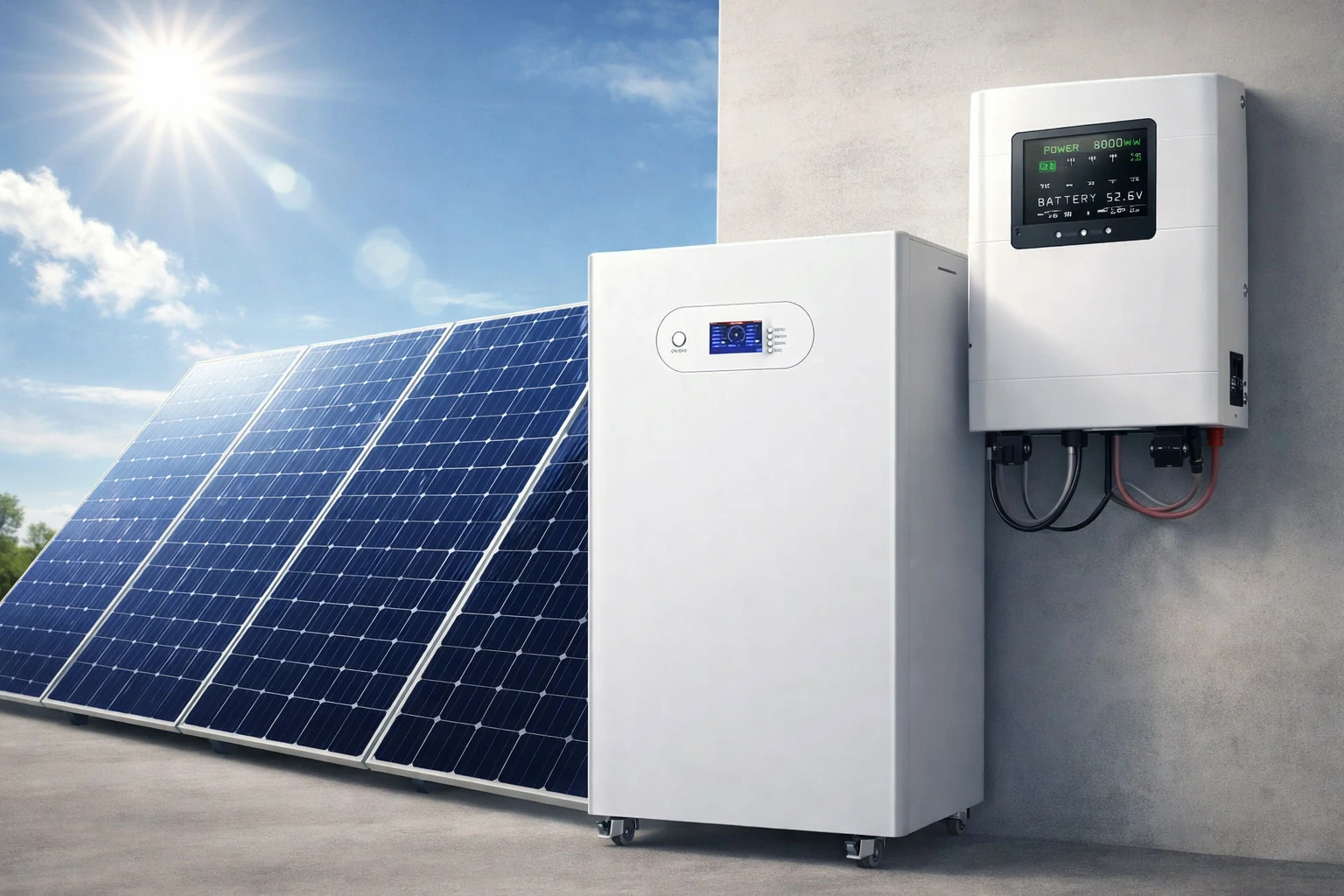 all in one solar battery inverter