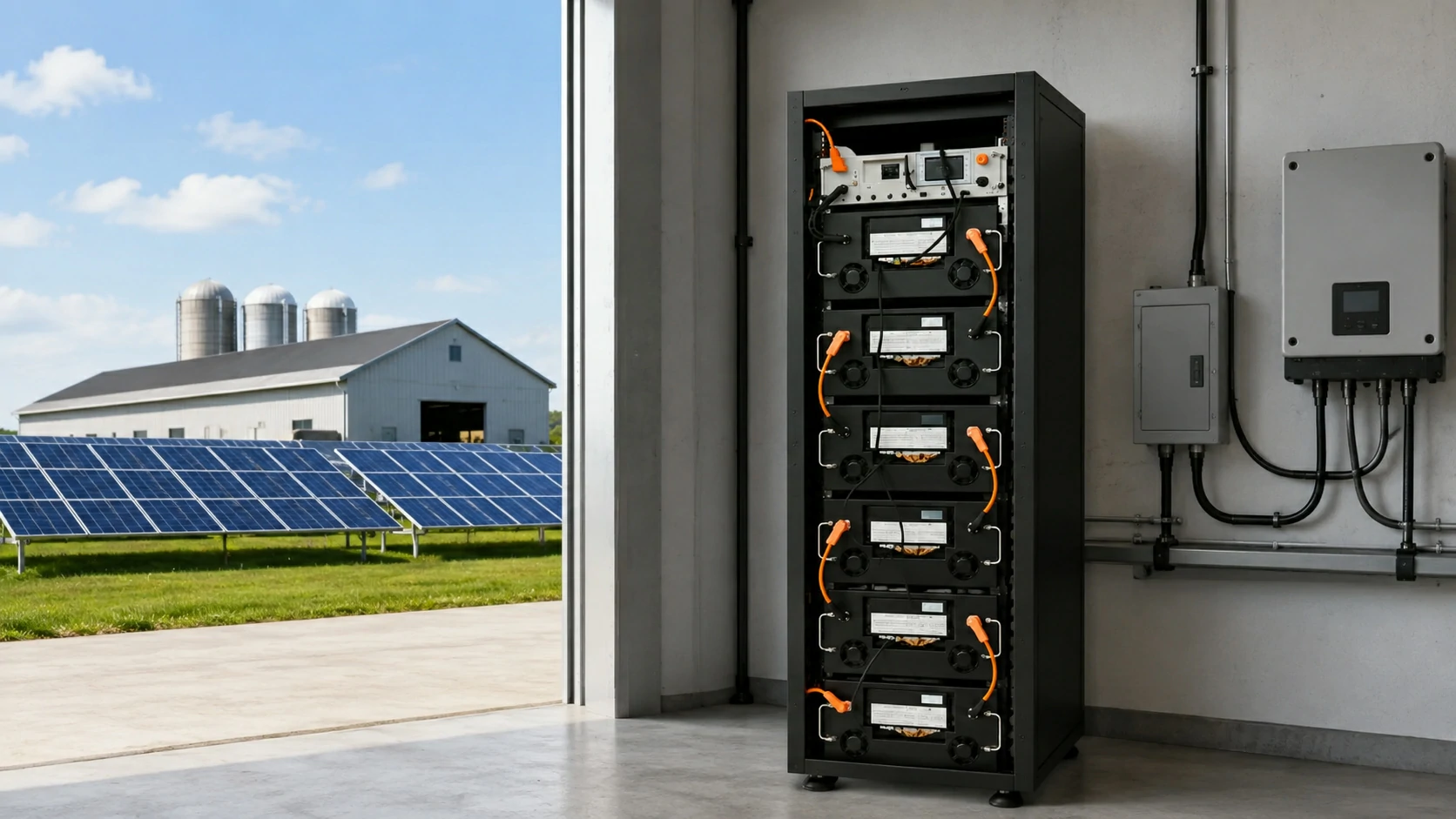 125 kWh battery with solar storage system