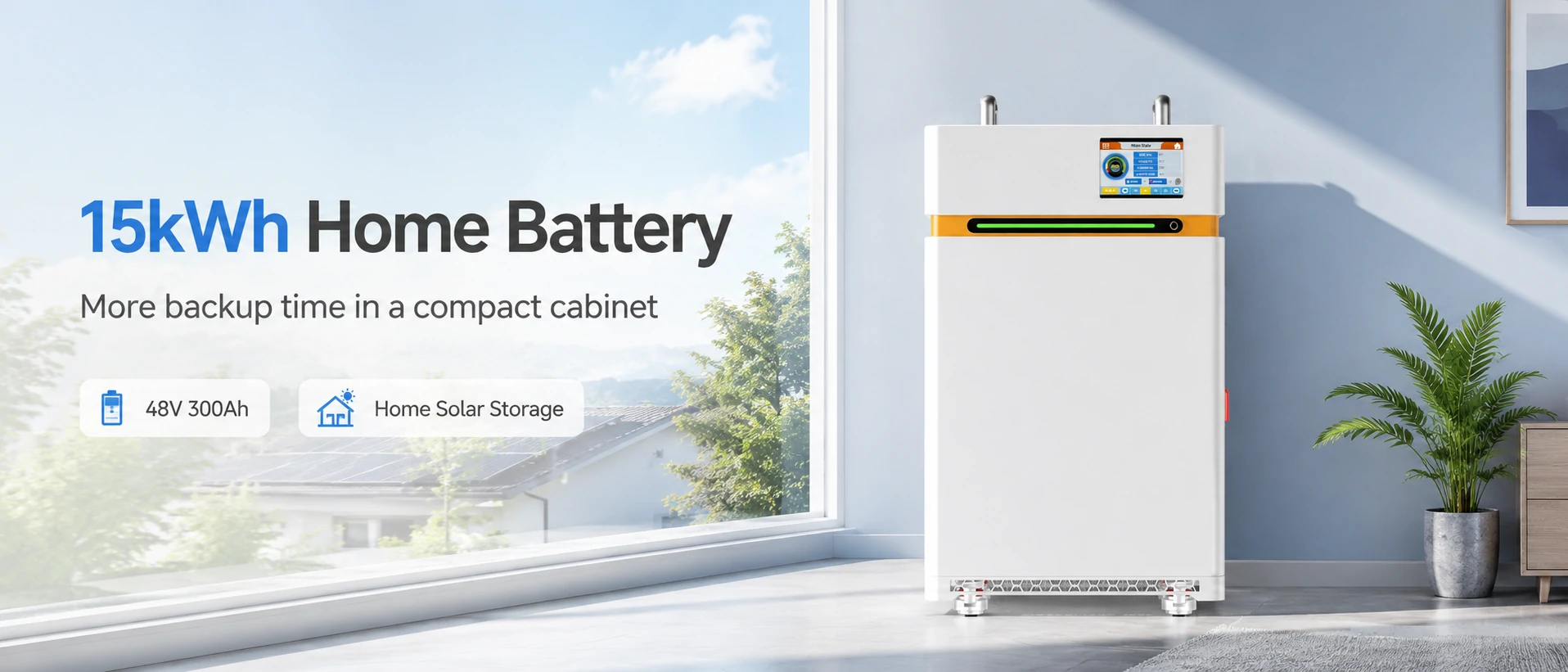Batterie de 15 kWh pour le stockage d'énergie solaire domestique