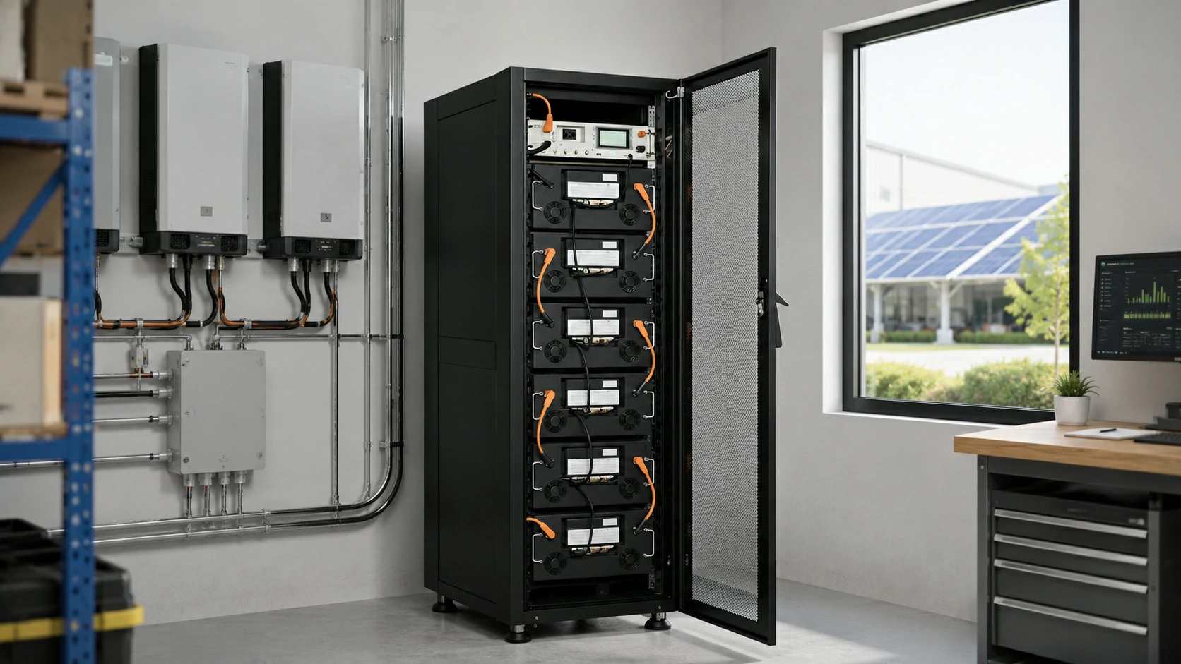 160 kwh battery storage system commercial solar storage