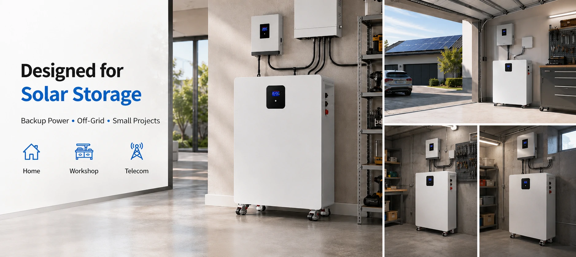 50kWh solar battery for home solar backup off grid power farm and small commercial energy storage