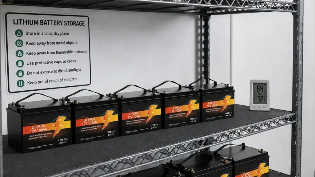 best conditions for storing lithium batteries