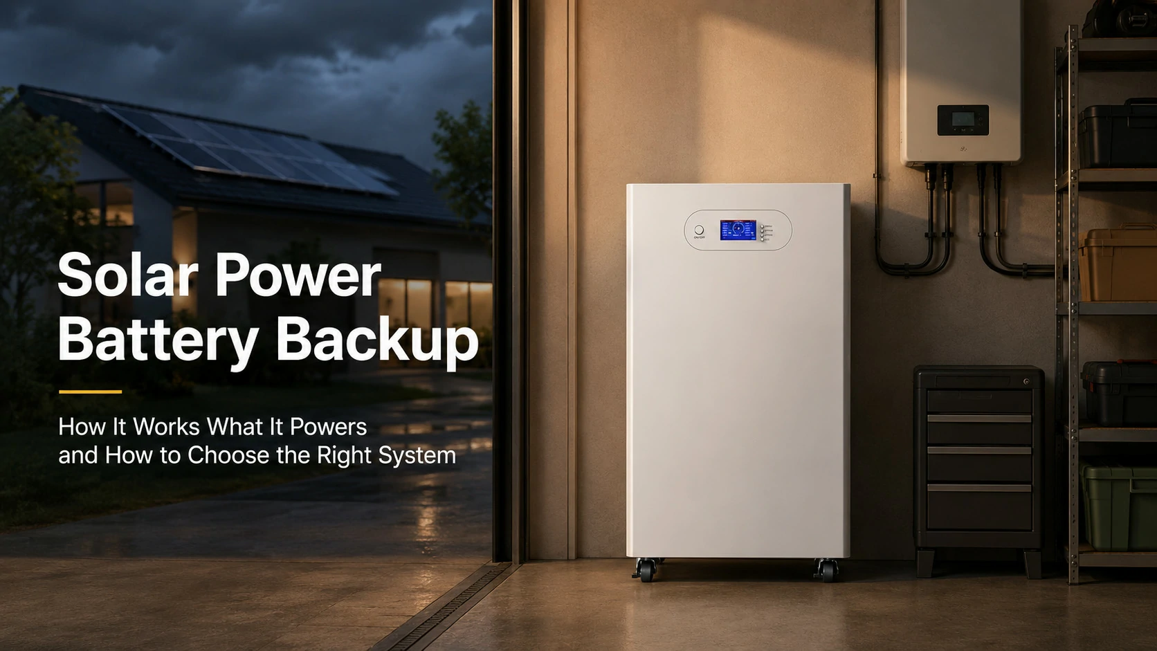 best solar power battery backup