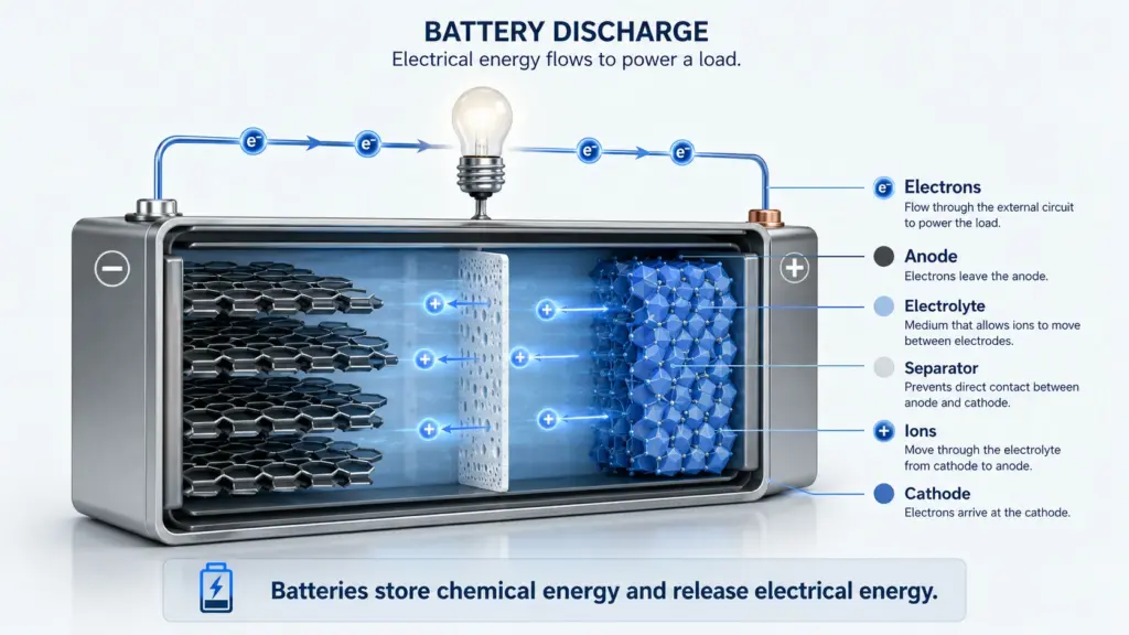 discharging the battery