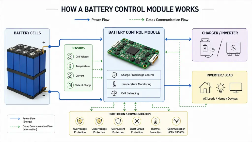 how does a battery control module work