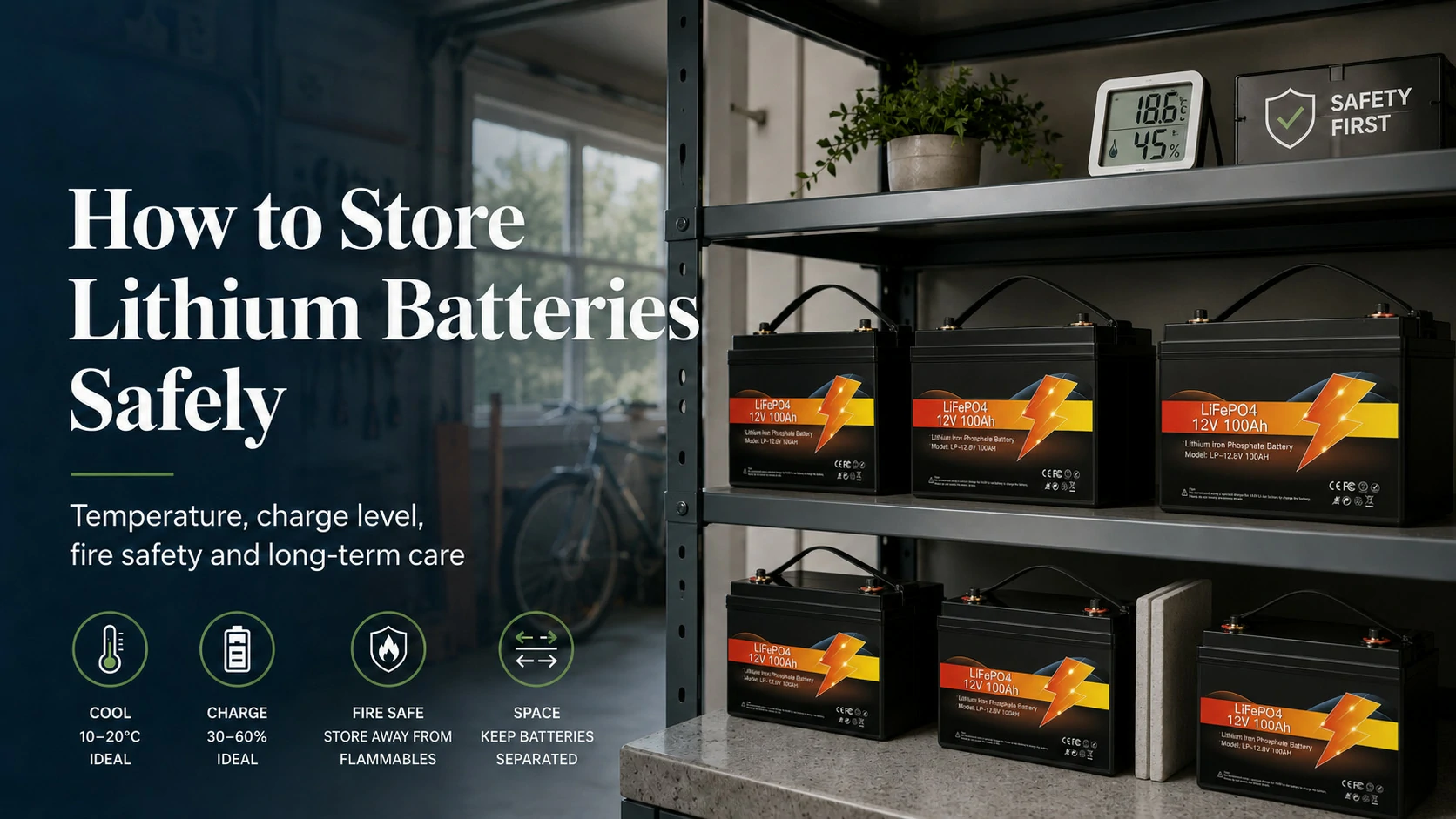 how to store lithium batteries