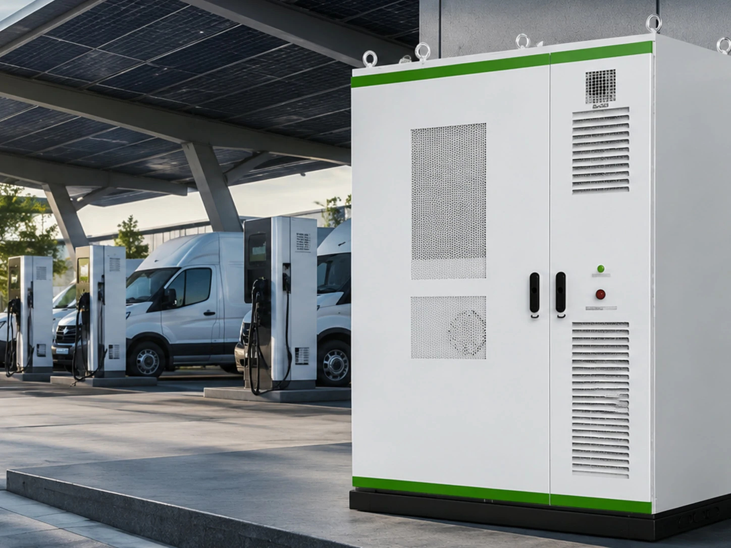 industrial solar storage and ev charging project