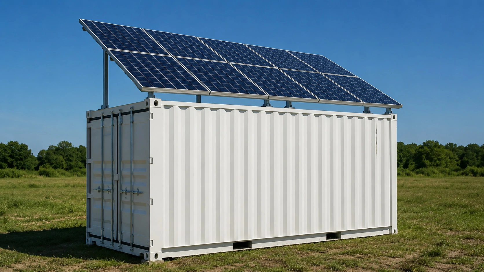 solar power station shipping container