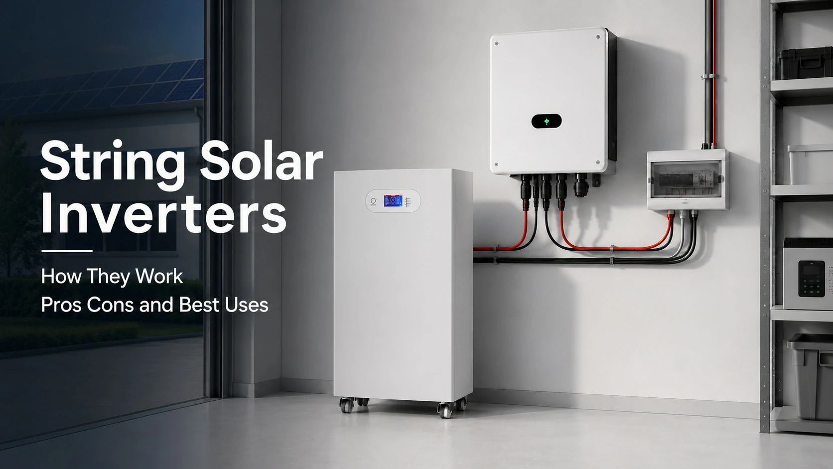 string solar inverters wite battery