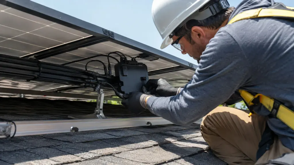 what does a solar micro inverter do