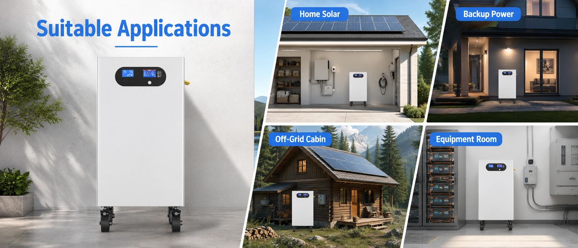 15kWh Batterie tout-en-un pour l'alimentation de secours solaire domestique et les applications hors réseau